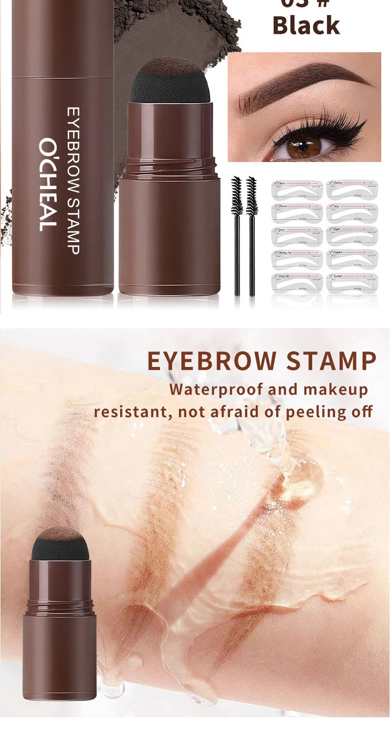 O'CHEAL Eyebrow Stamp Powder and Hairline Touch-Up Kit