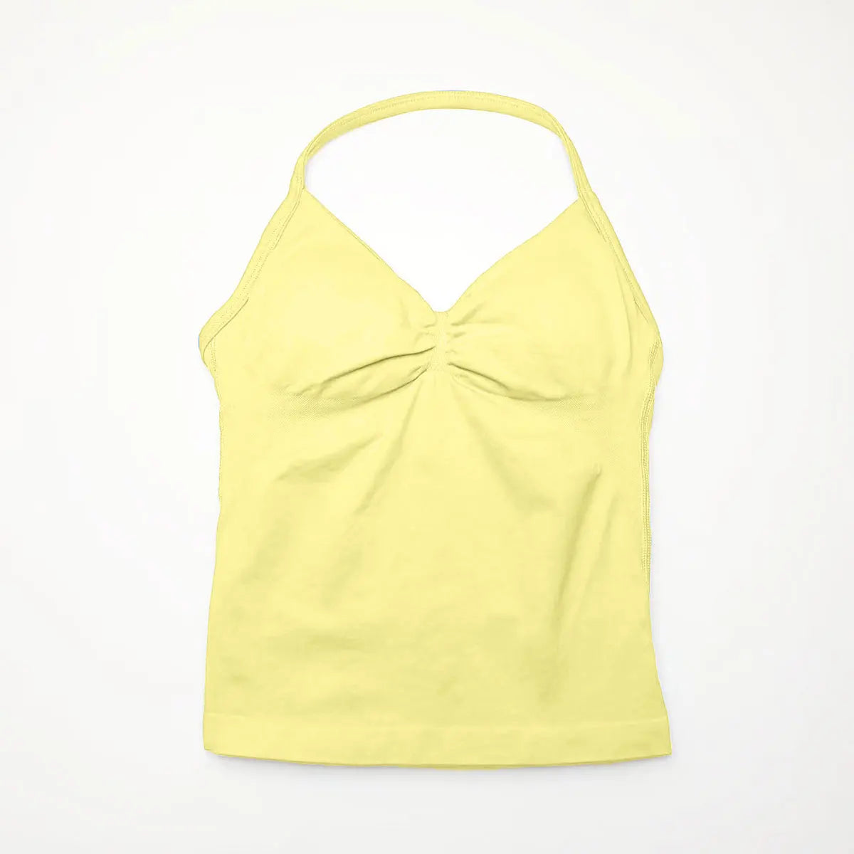 Women's Seamless Longline Yoga Tank Top with Removable Pads