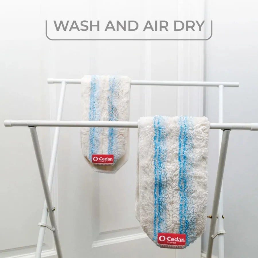 O-Cedar H2pro Flat Mop System – Dual-Tank Design Separates Clean & Dirty Water, Compact Cleaning Mop