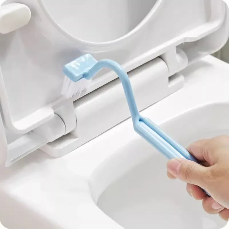 Toilet Cleaning Brush with S-Shaped Curved Handle – Corner & Edge Scrubber for Bathroom Cleaning