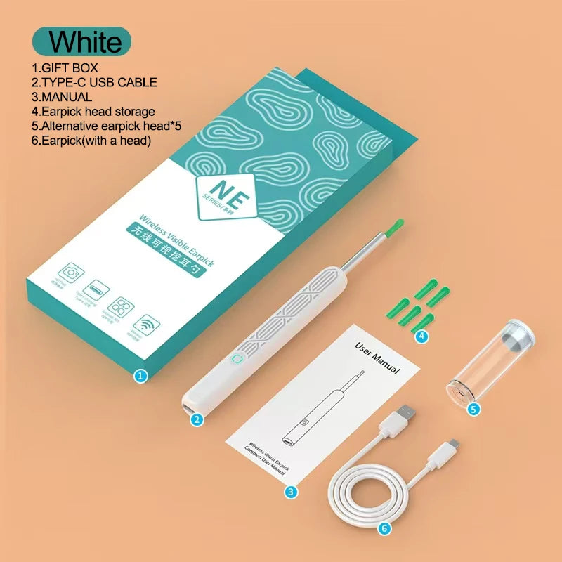 1080P HD Visual Ear Cleaner with Camera – Smart Otoscope Wax Removal Tool