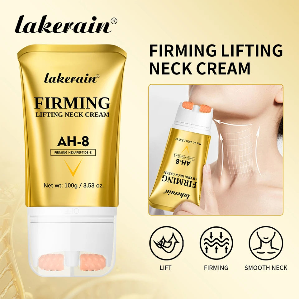 AH-8 Moisturizing Neck Cream, Firming Care for the Appearance of Crepey Skin, Hydrating Daily Skincare