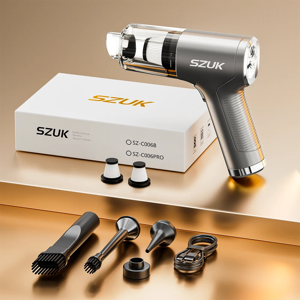 SZUK Cordless Handheld Car Vacuum Cleaner and Air Blower