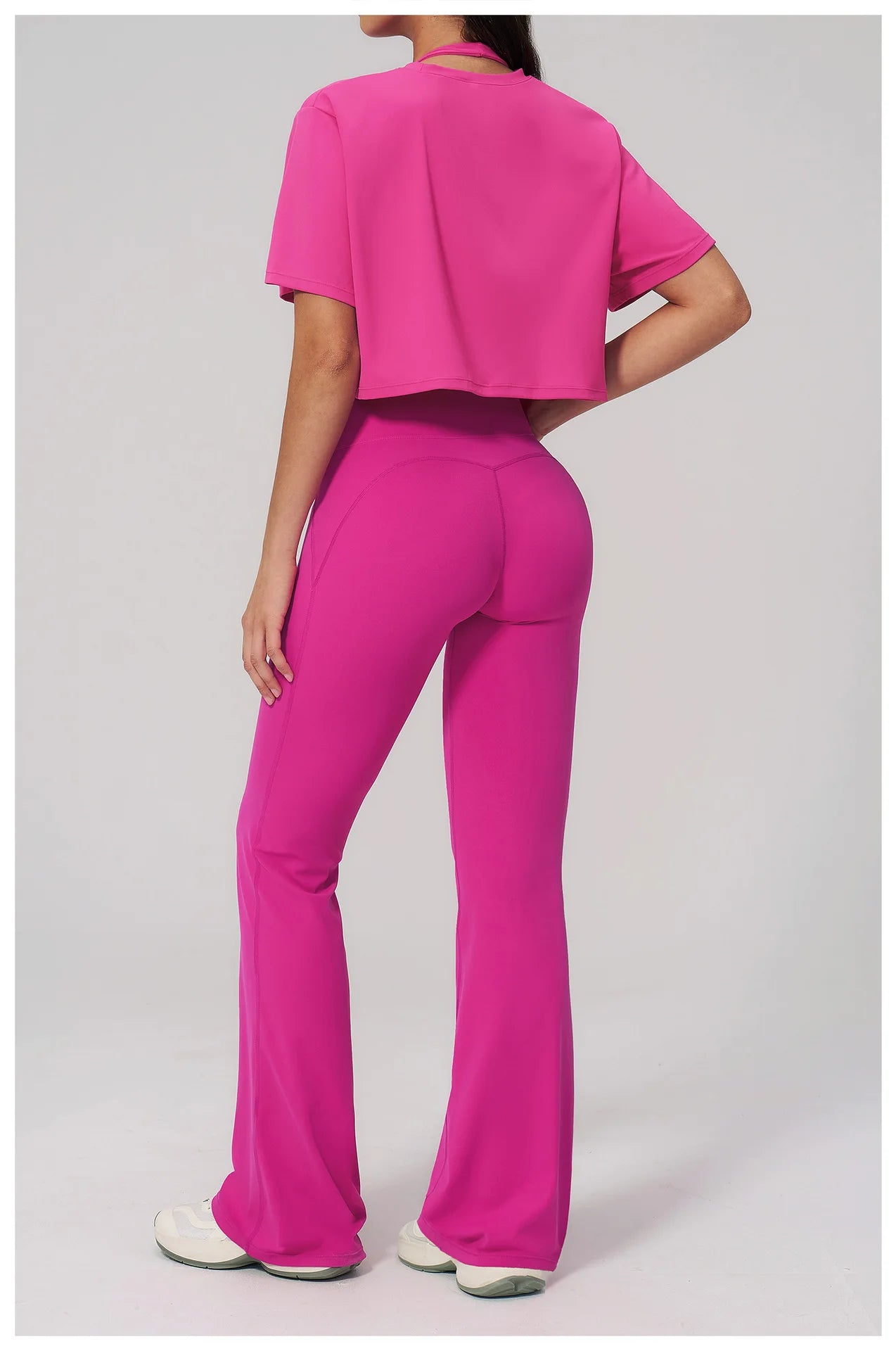 Women's 2-Piece Seamless Yoga Set – Leggings & Crop Top
