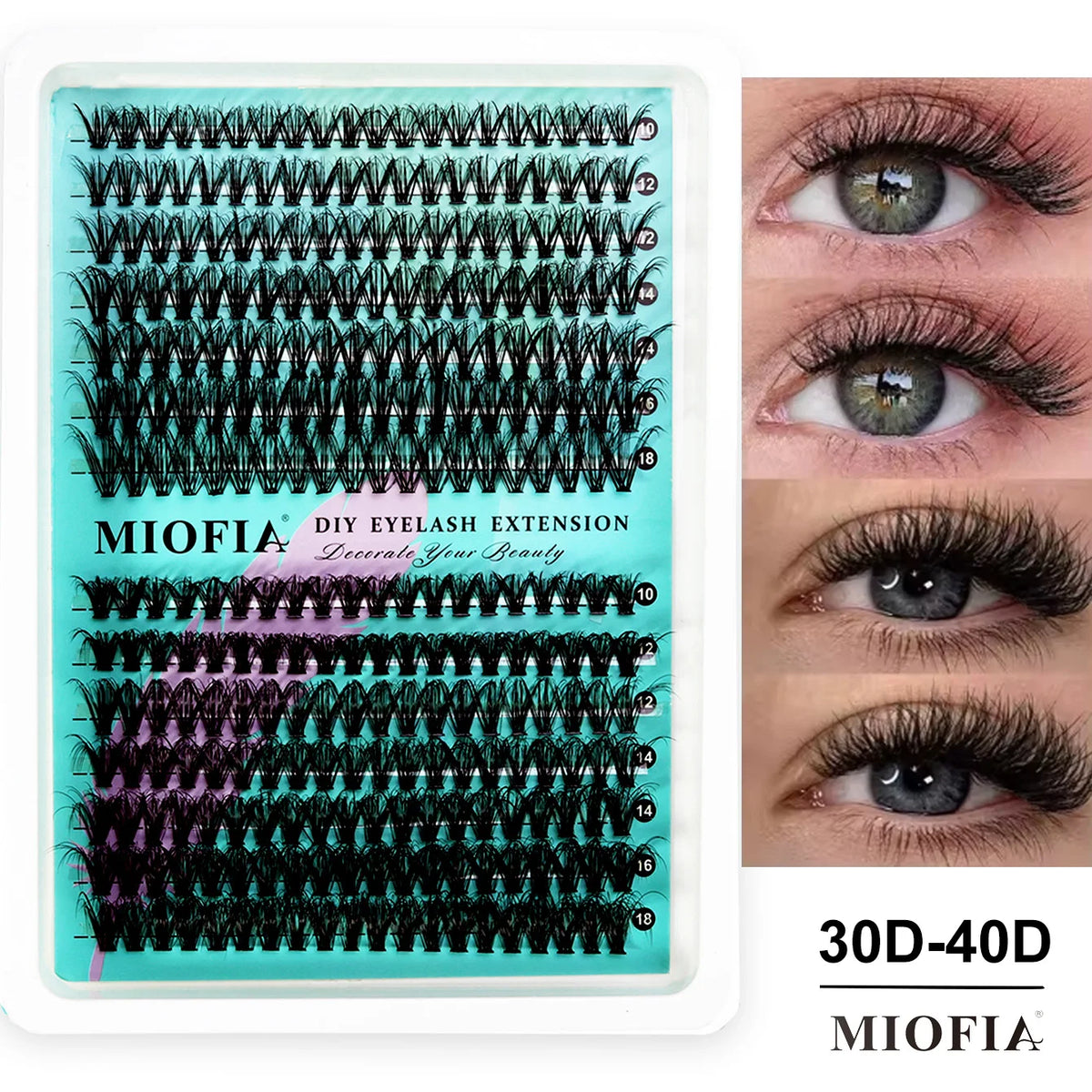 Mixed-Length Cluster False Eyelashes
