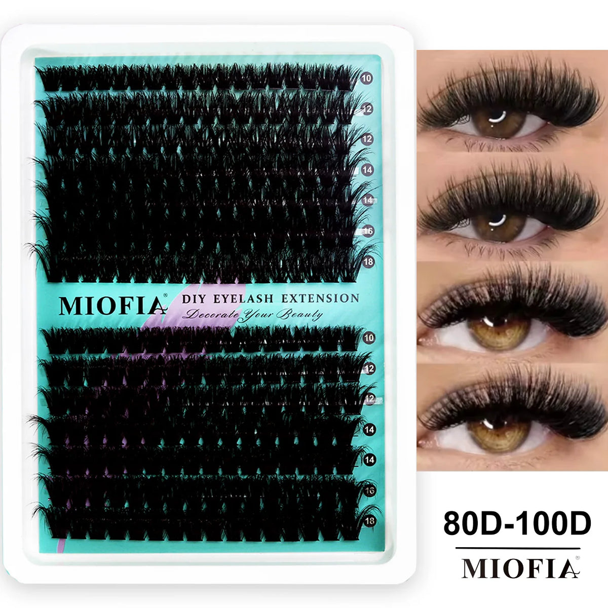 Mixed-Length Cluster False Eyelashes