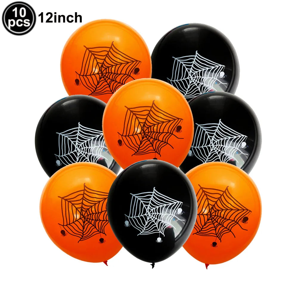 Halloween 12-Inch Latex Balloons for Spooky Party Decorations