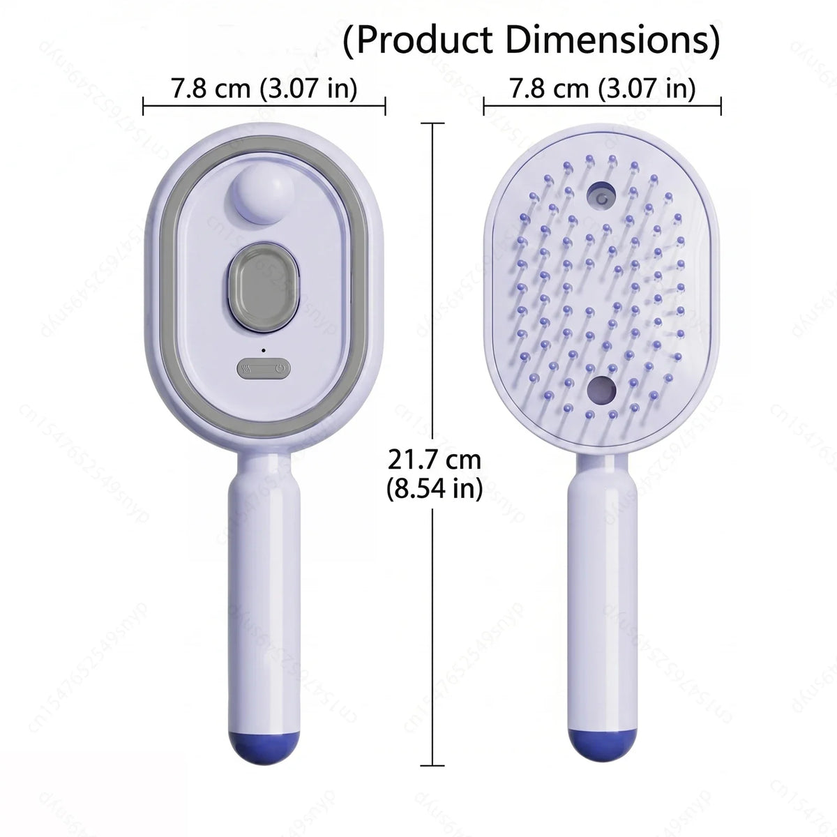Plastic Hair Brush with Spray Feature