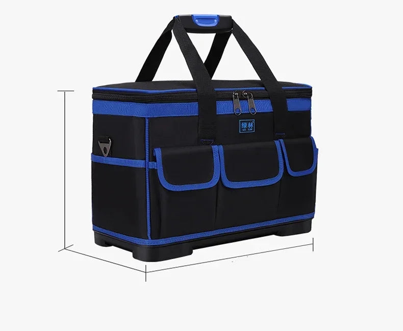 Large Oxford Cloth Tool Bag, Thickened Heavy-Duty Multi-Functional Tool Organizer for Electricians, Carpenters & Repairs