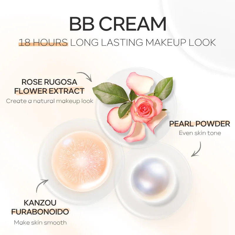 LAIKOU BB Cream with SPF — Lightweight Liquid Foundation & Concealer