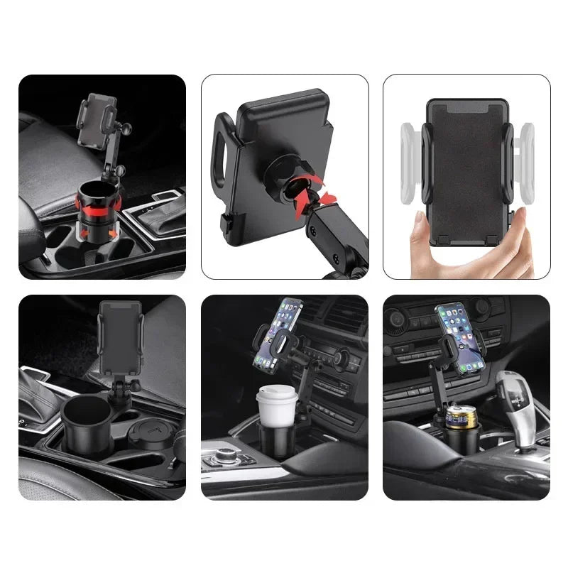 360 Degree Car Cup Holder Phone Mount Expander