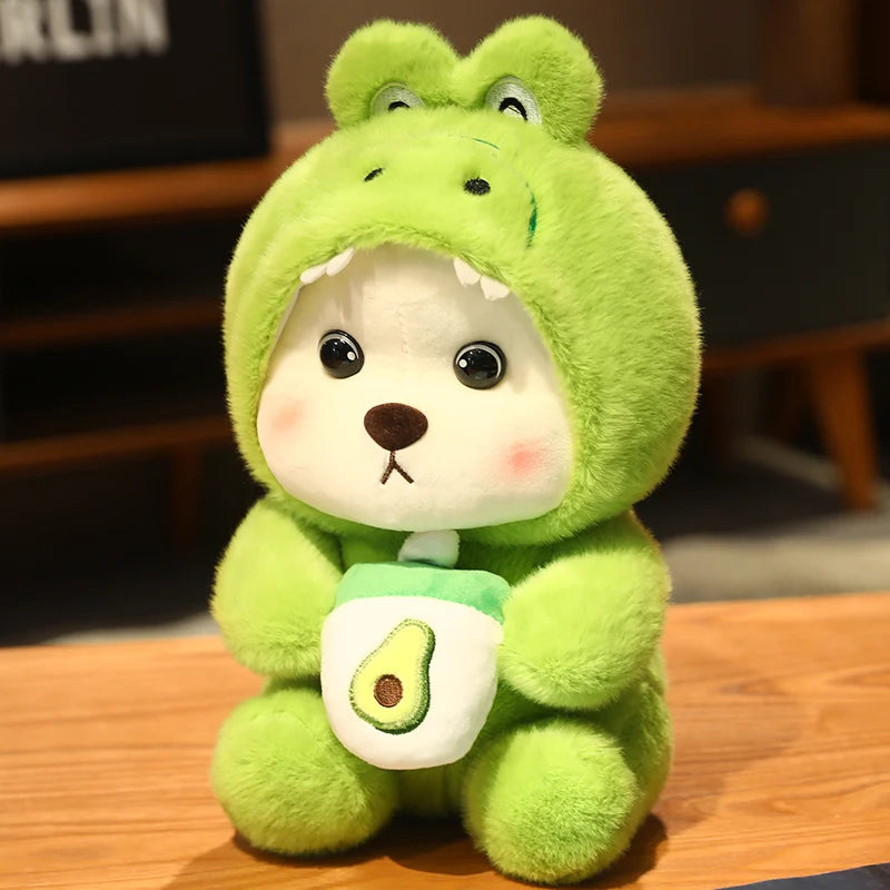 Anime Plush Toy 25/35cm – Jointed Bear, Bunny, Duck, Shark, and Pig Stuffed Animal