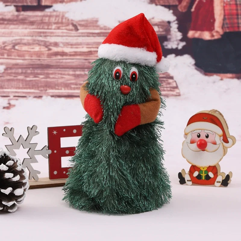 Dancing Christmas Tree with Music – Rotating Singing Doll, Funny Electric Toy, Christmas Decoration for Kids & Family