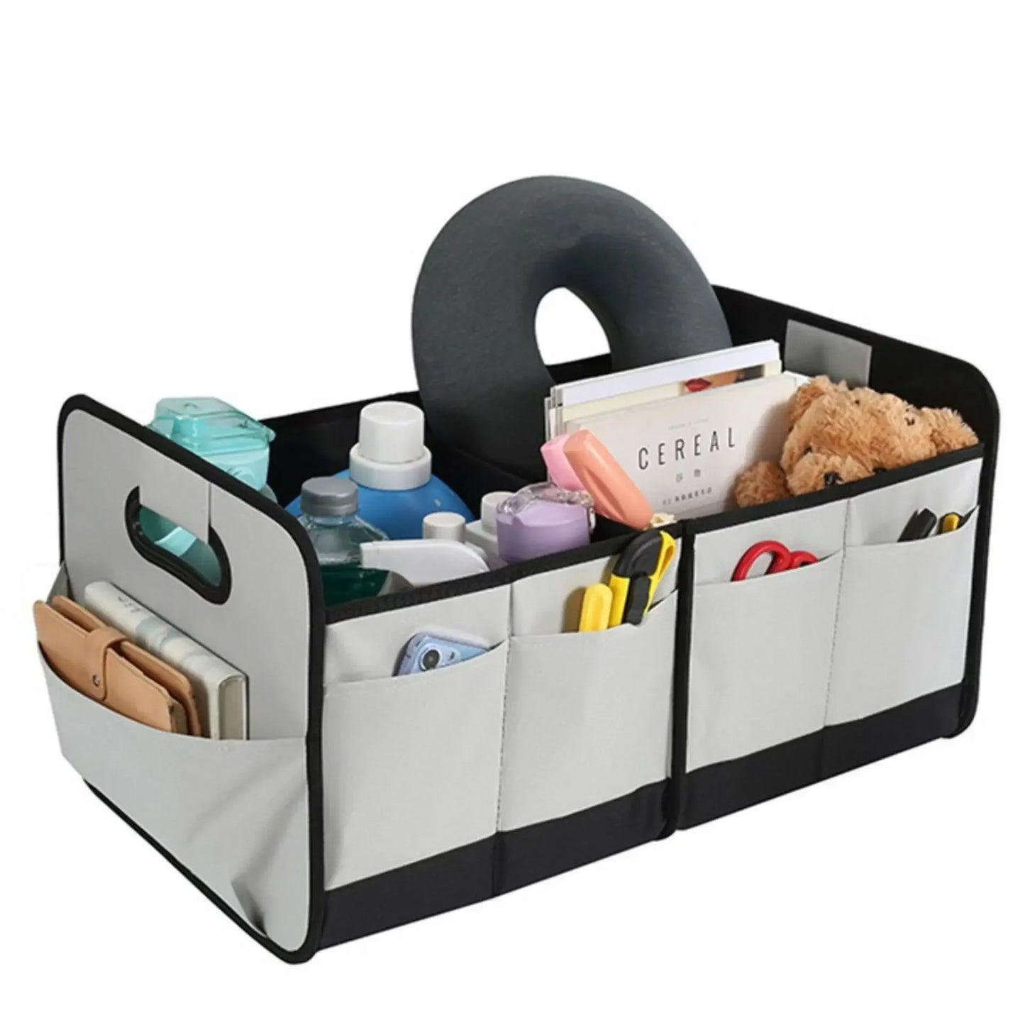 Car Trunk Storage Box, Foldable Oxford Cloth Organizer, Large Capacity
