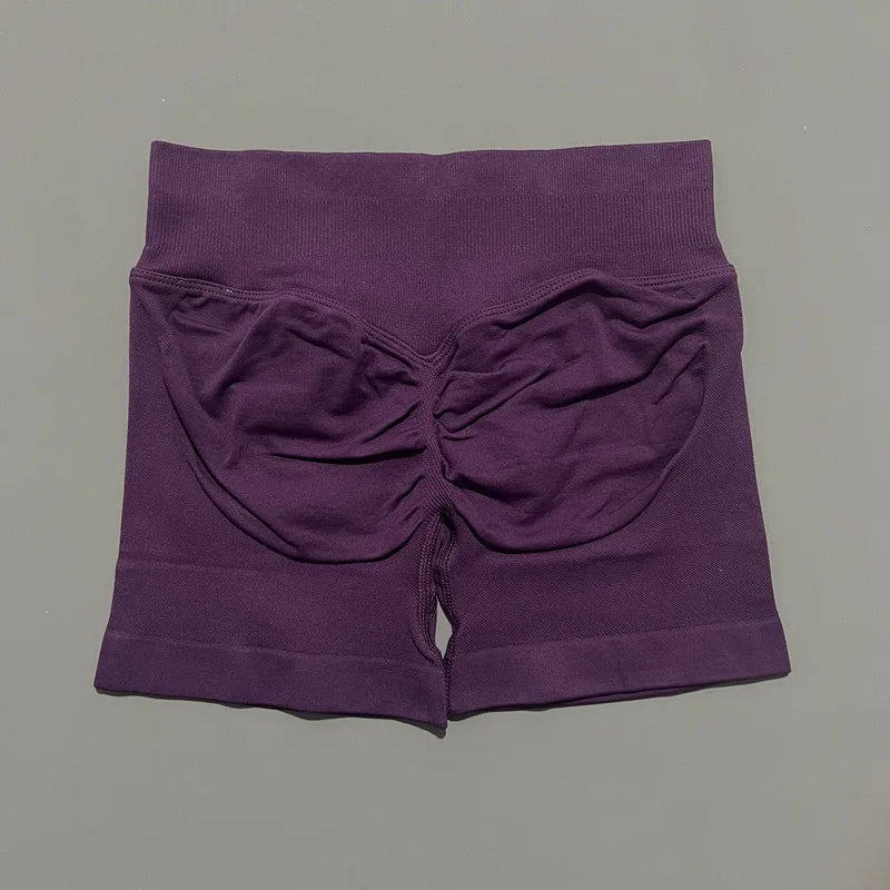 Women’s Seamless Biker Shorts – 4.5″ Low-Waist Fitness & Workout Shorts