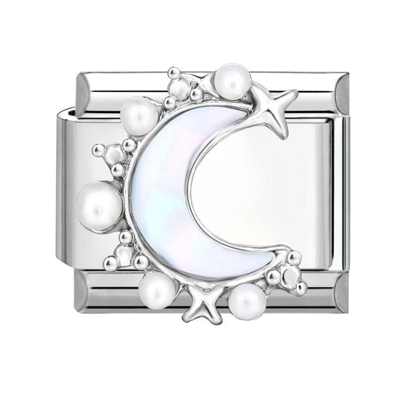 Italian Charm Links – Heart, Flower, Cat & Cherry Designs – Fits 9mm Stainless Steel Bracelets – DIY Jewelry Making Gift for Women