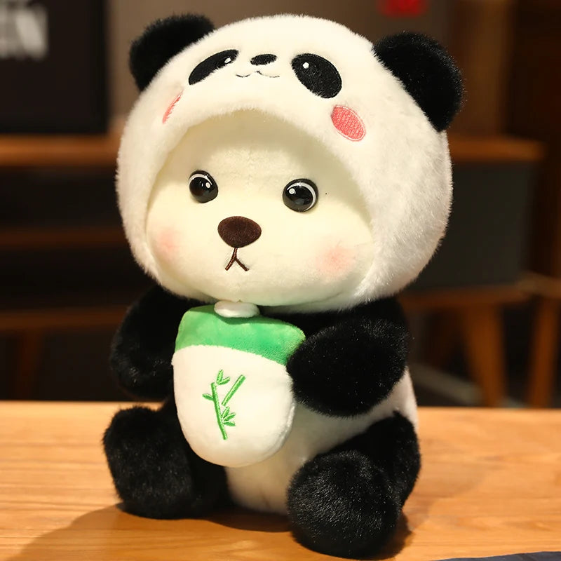 Anime Plush Toy 25/35cm – Jointed Bear, Bunny, Duck, Shark, and Pig Stuffed Animal