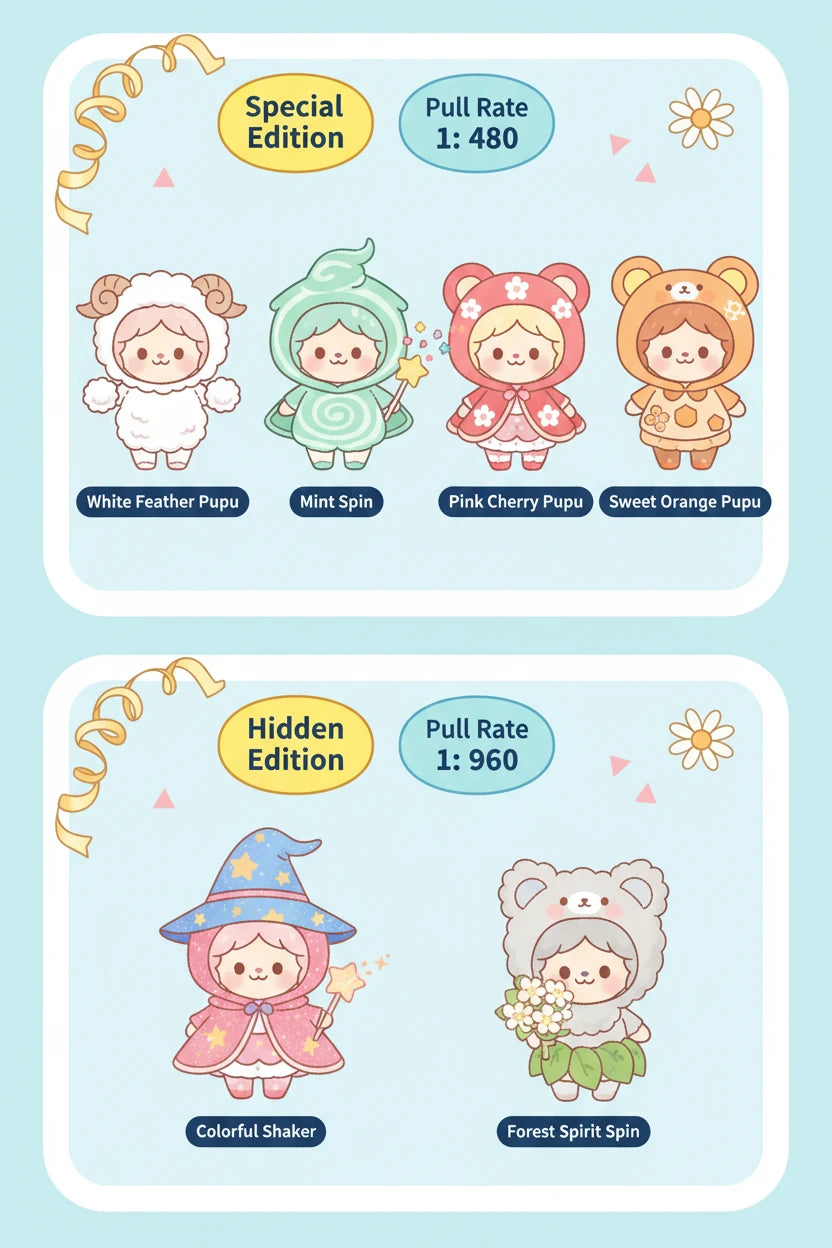 Original Yoyo Cute Tilting Head Series Blind Box Mystery Collectible Figurine – Decorative Display Toy & Gift