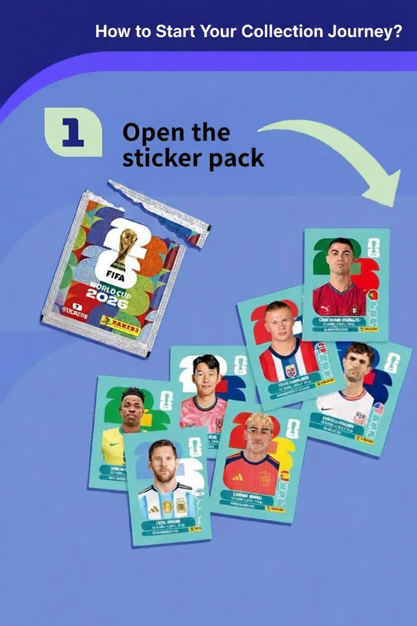 2026 Soccer Trading Cards & Sticker Mystery Box – FIFA World Cup Inspired Collectible Set for Kids, Fans & Birthday Gifts