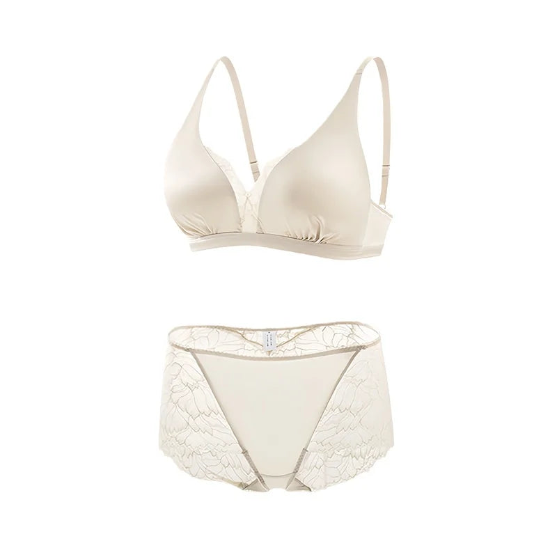 Real Silk Wireless Bralette & Underwear Set