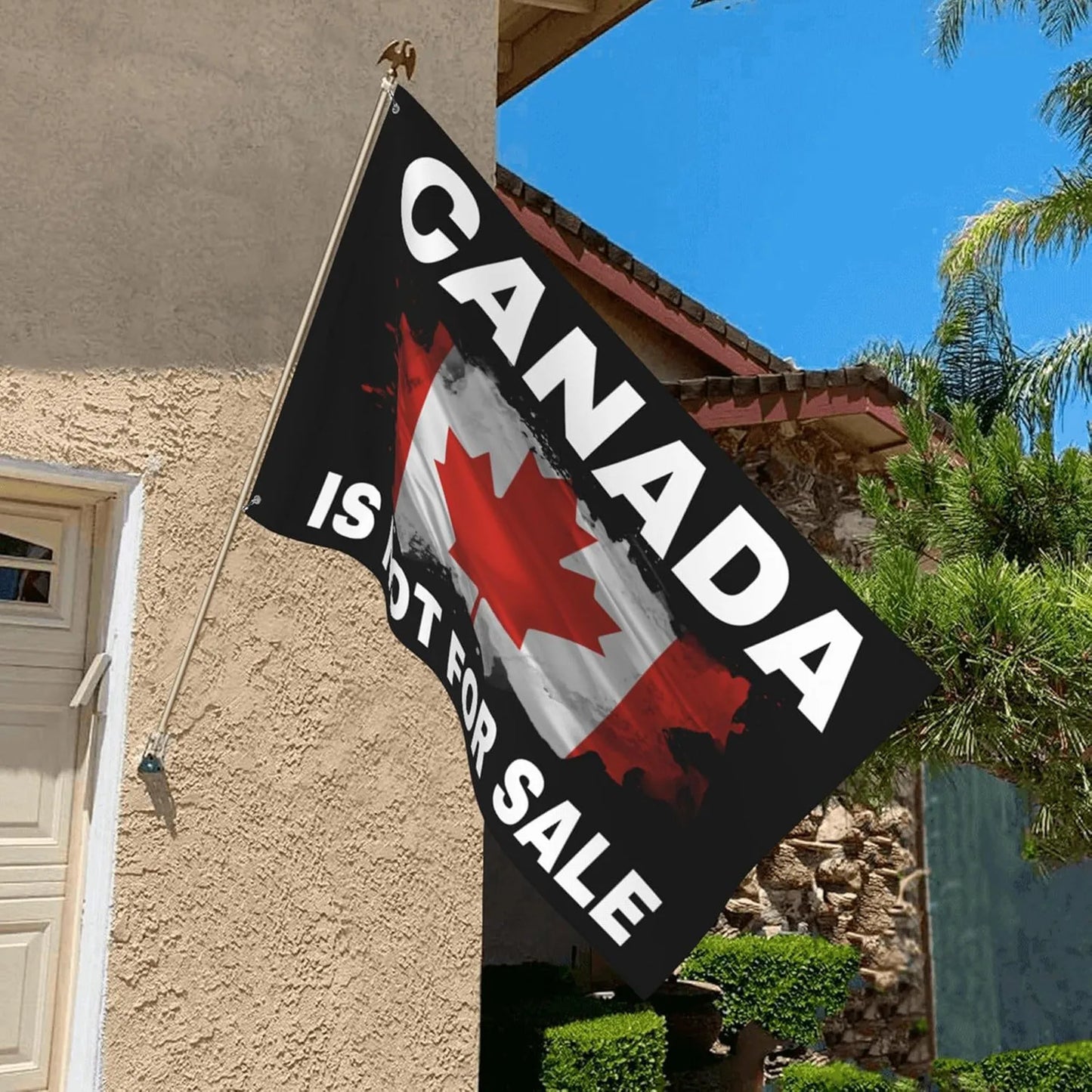 “Canada Is Not For Sale” Flag 3x5 Ft Yard Sign Banner Canada Is Not For Flag 3x5 Ft Yard Sign Banner Garden Flags for outside