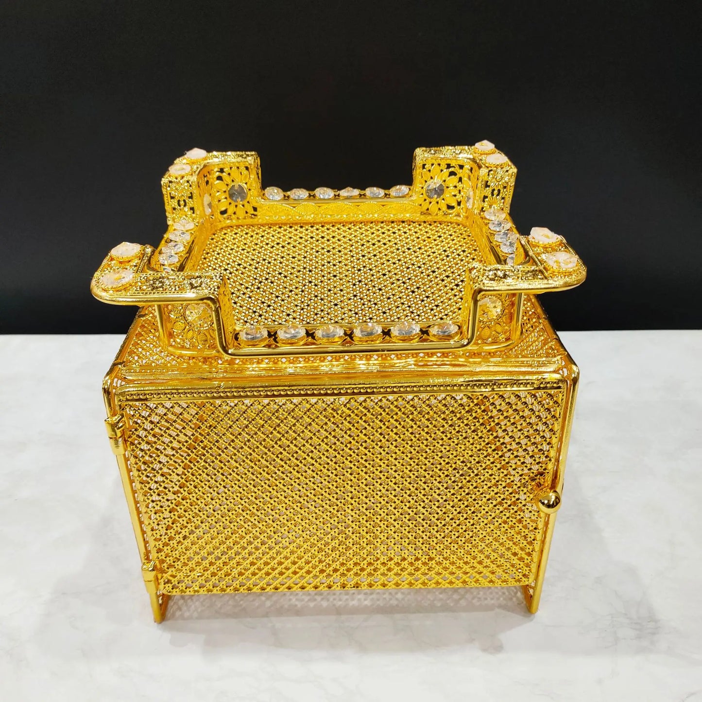 Middle Eastern Arabian Popular Eritrea Ethiopia Habesha Luxury Incense Burner – Aromatherapy Coffee Table Metal Ornament Set for High-End Home Décor