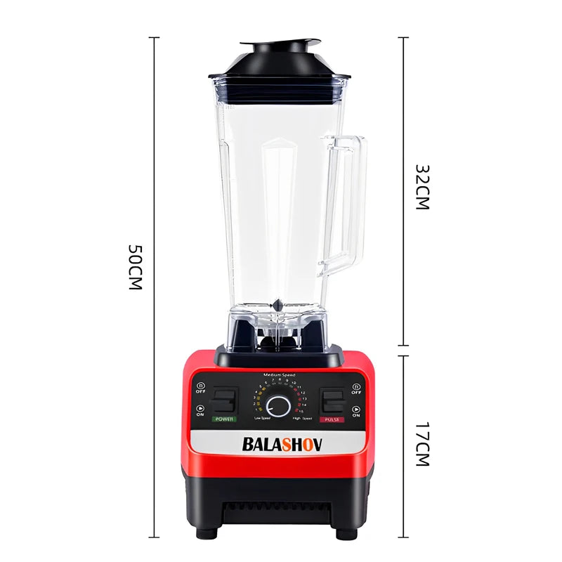 2000W Heavy Duty Commercial Blender – High Power Kitchen Blender & Food Processor for Smoothies, Ice Crushing, Juicing, BPA-Free