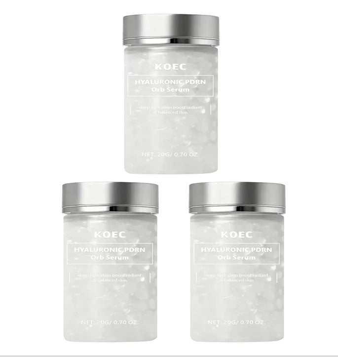 Hyaluronic Acid & Salmon DNA PDRN Beads Serum for Face – Hydrating, Firming, Anti-Aging, Brightening Korean Skincare Essence