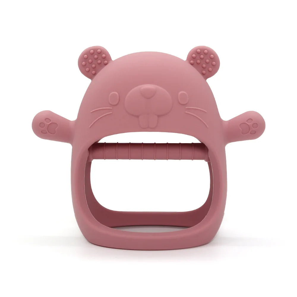 1pc Teether Toys For Baby Bracelet BPA Free Cute Cartoon Animal Silicone Ring Teething Glove For Baby Accessories Newborn Toys