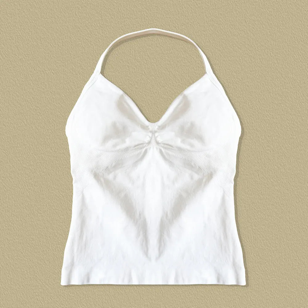 Women's Seamless Longline Yoga Tank Top with Removable Pads