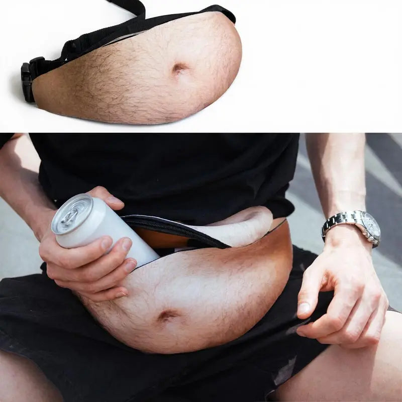 Novelty Beer Belly Waist Bag with Adjustable Strap