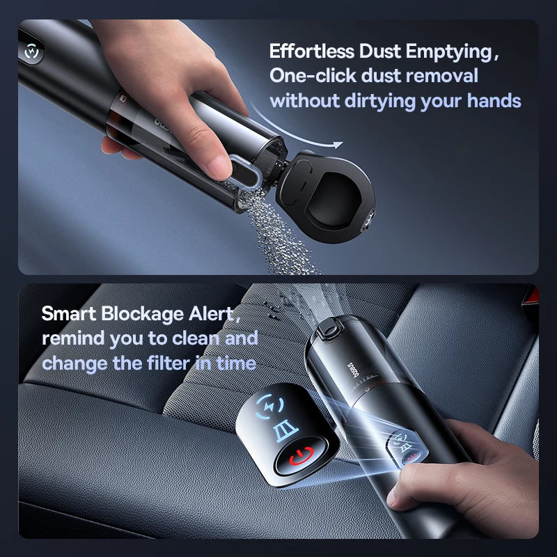 Baseus A5 Air Cordless Handheld Vacuum Cleaner – Powerful Suction for Car & Home