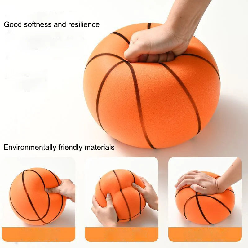 Silent Foam Basketball – Soft No-Noise Indoor Practice Ball (Sizes 3/5/7)