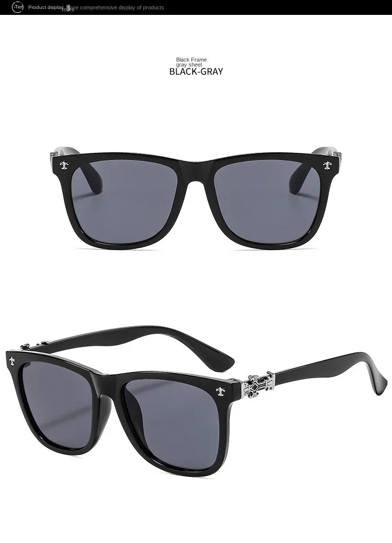 Samjune Square Anti-Blue Light Glasses — Unisex Vintage Eyewear