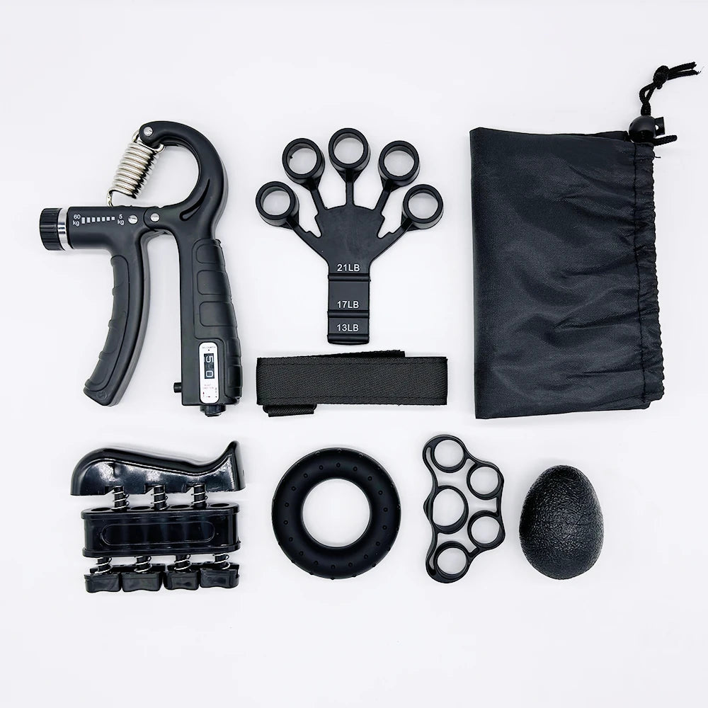 Hand Grip Strengthener and Finger Exerciser Set for Strength and Rehabilitation