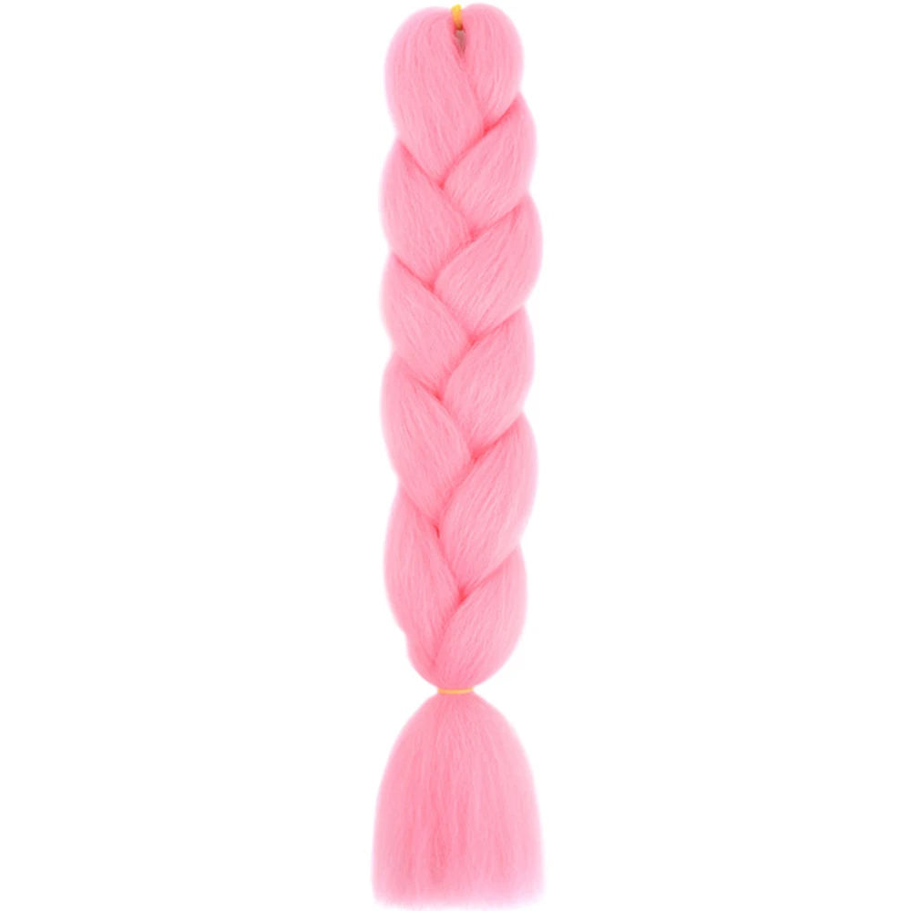 GlowStrands 24” Jumbo Braids for Kids & Adults – Ombre Kanekalon Hair Extensions, Easy Styling & Natural Feel