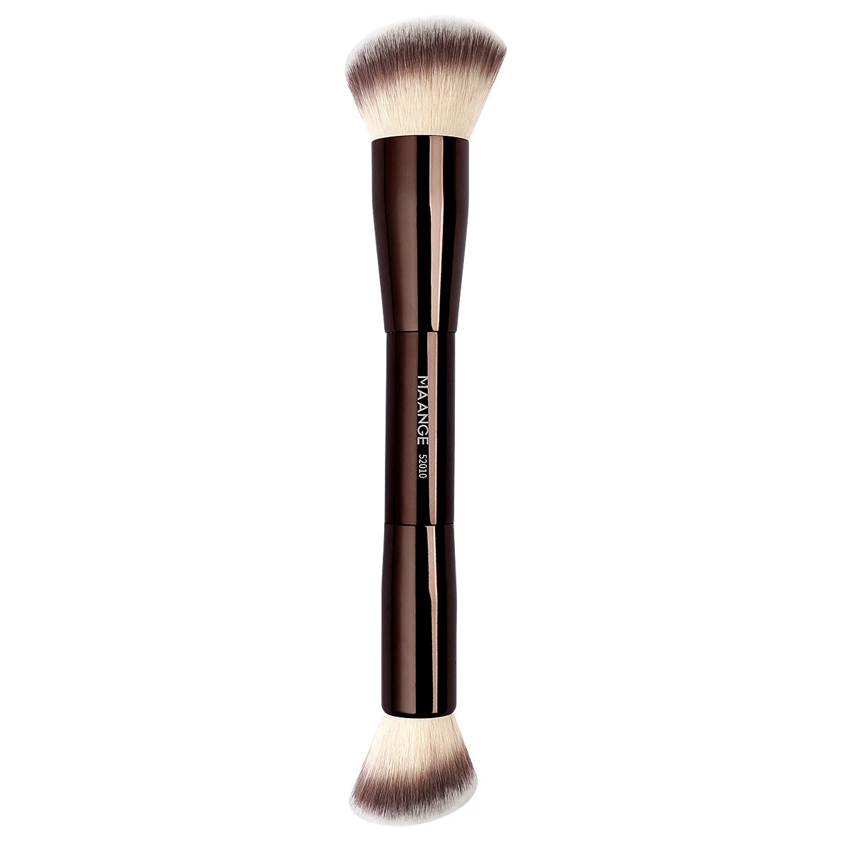 Double-Ended Makeup Brush – Foundation, Powder, Concealer, Blusher & Bronzer Brush | Soft Fiber Hair Beauty Tool