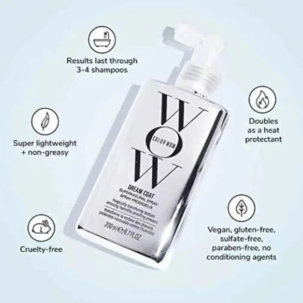 WOW Frizz Control Hair Care Set – Anti-Moisture Hair Spray, Softening Shampoo & Glazed Smoothing Conditioner