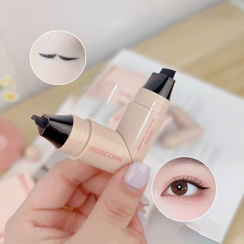 Dual-Ended Liquid Eyeliner Stamp Pen