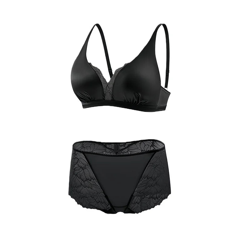 Real Silk Wireless Bralette & Underwear Set