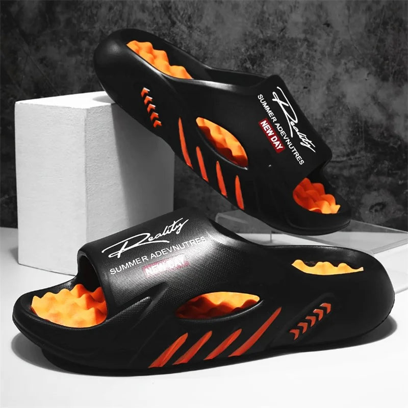 Men's EVA Non-Slip Slides — Lightweight Casual Sandals for Indoor & Outdoor