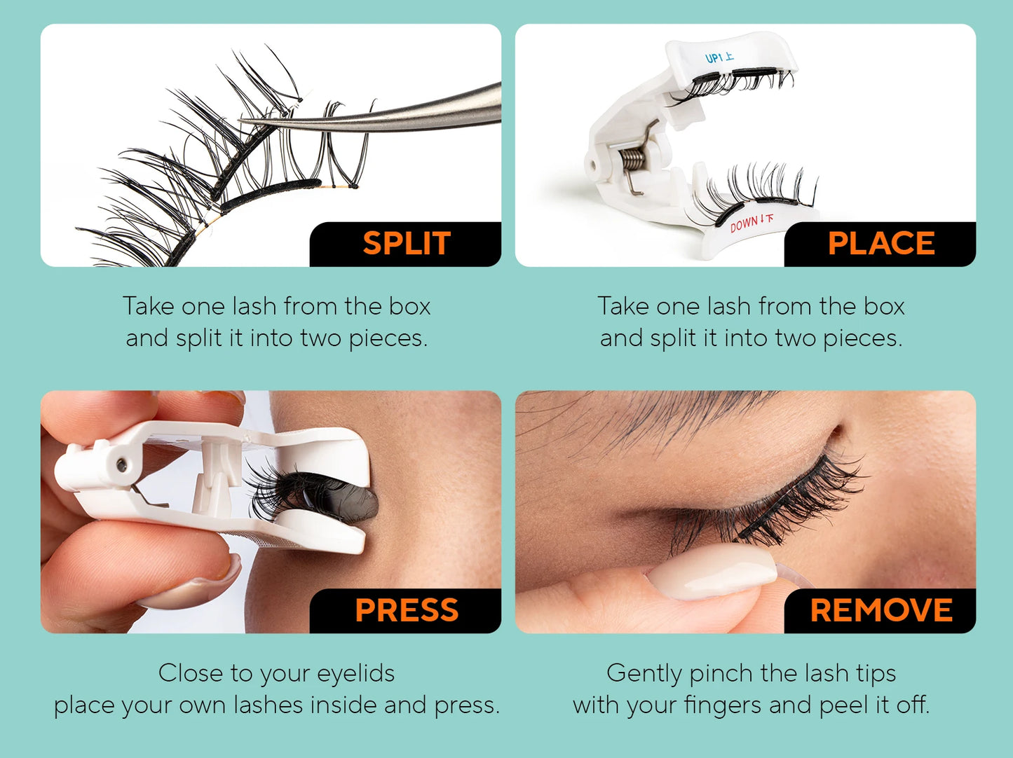 Soft Magnetic Eyelashes – No Glue Needed | Reusable | Natural 3D Look | Easy to Apply