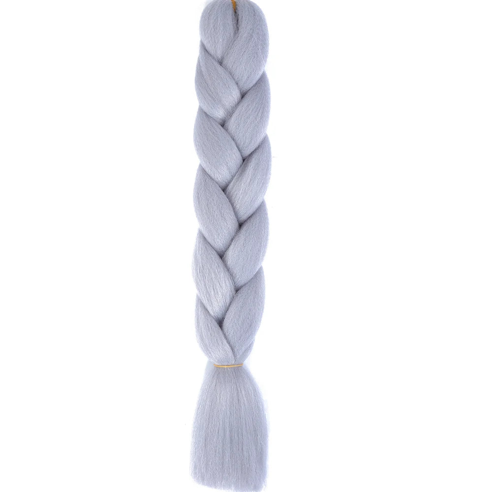 GlowStrands 24” Jumbo Braids for Kids & Adults – Ombre Kanekalon Hair Extensions, Easy Styling & Natural Feel