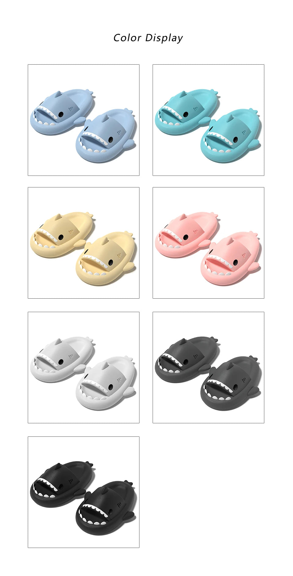 Shark Slippers – Soft Cloud Slides for Women & Men | Indoor/Outdoor EVA Mules | Beach & Bathroom Sandals