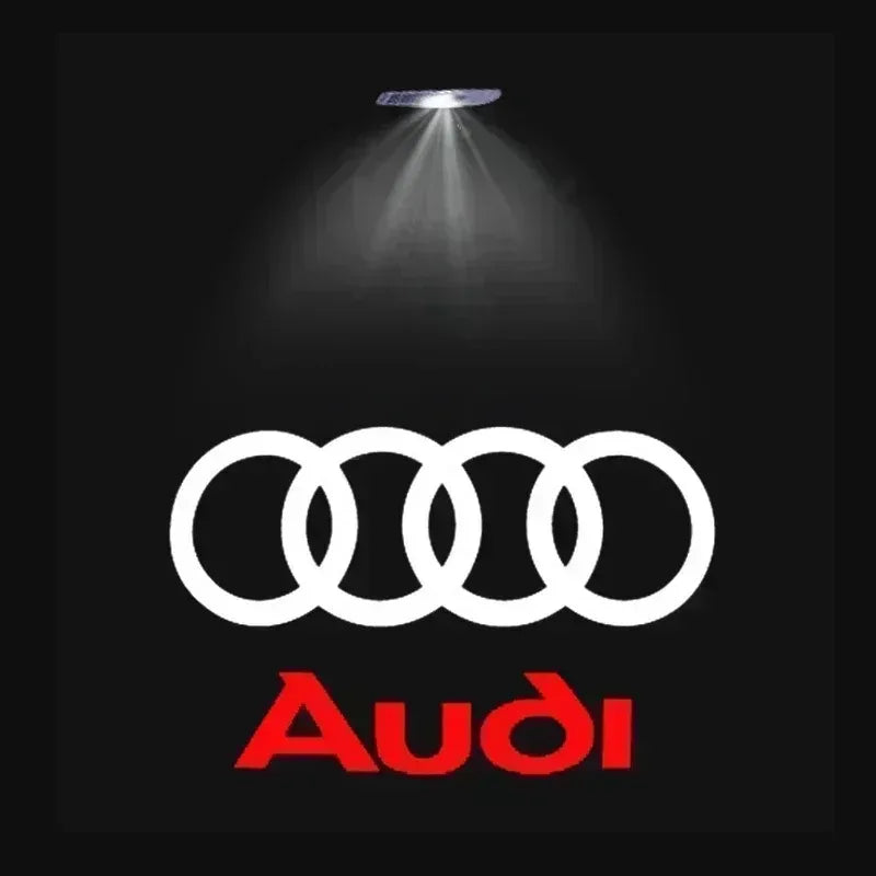 2/4Pcs HD LED Car Door Welcome Logo Projector Lights for Audi A3 A4 A5 A6 A7 Q2 Q3 Q5L Q7 S4 S5 S6 S7 TT S Line Accessories
