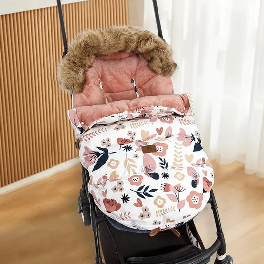 Baby Stroller Footmuff with Removable Collar