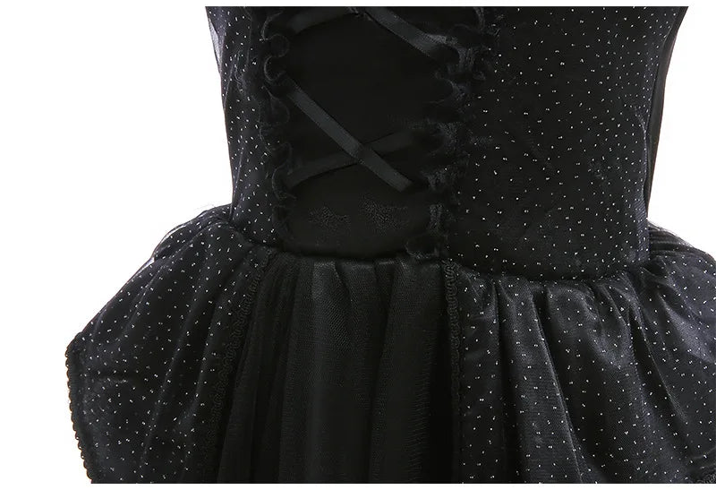 Girls' Witch Costume Dress with Hat