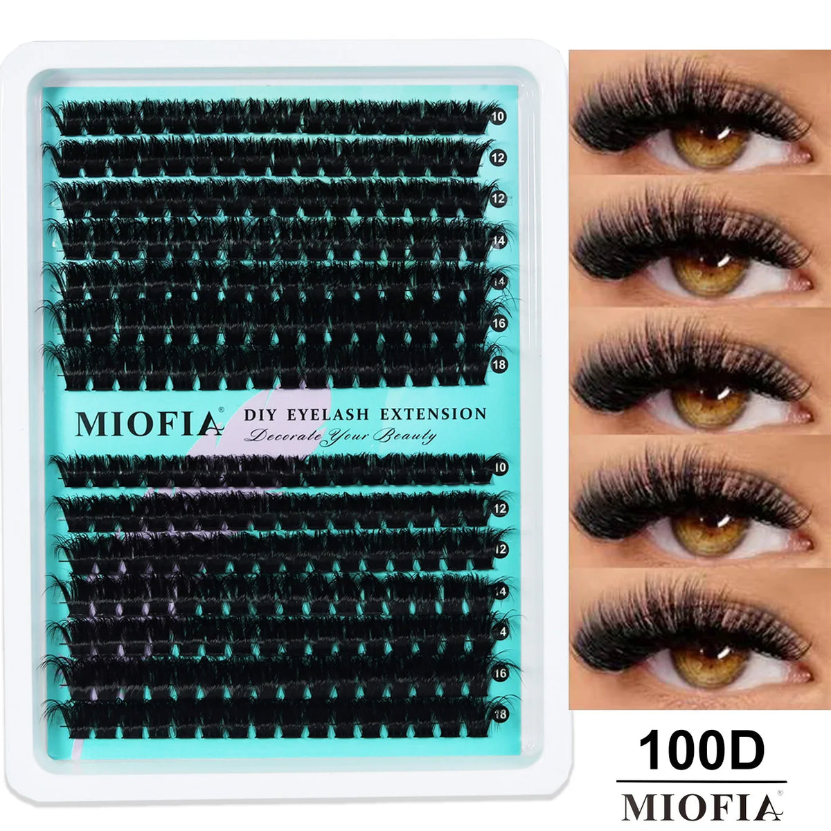 Mixed-Length Cluster False Eyelashes