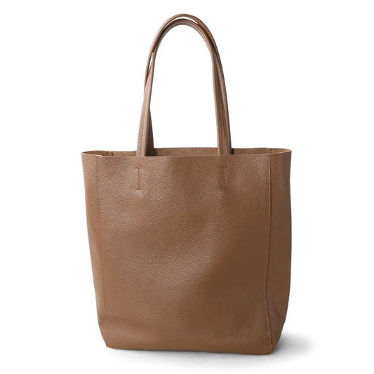 Women’s Casual Leather Tote Bag – Large Soft Cowhide Shoulder Purse for Shopping & Travel