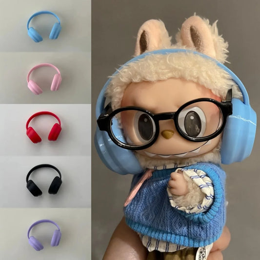 Labubu Accessories: 17cm Fashion Earphone Accessories & 10cm Macaron Cotton Doll Earphones
